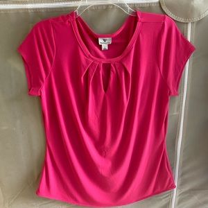 WORTHINGTON- Trendy Neon Pink Blouse